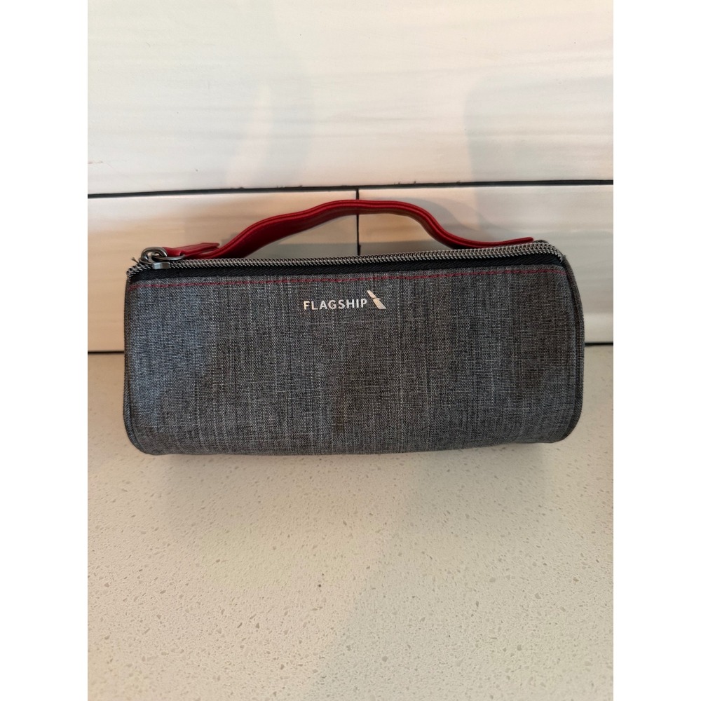 American Airlines Flagship Amenity Kit Bag Thirteen Lune Gray Red Travel Pouch